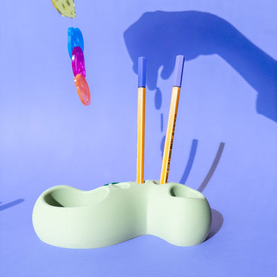 Swirl Pencil Holder - Sage - Re - leaf