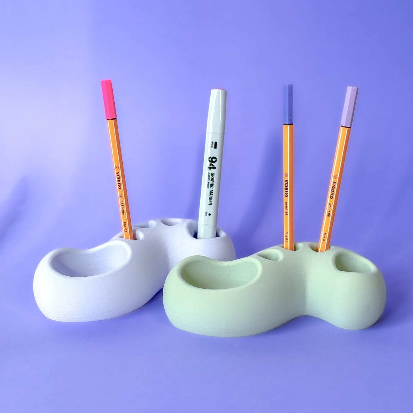 Swirl Pencil Holder - Violet - Re - leaf