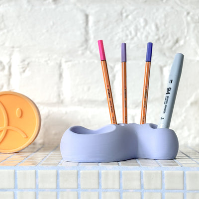 Swirl Pencil Holder - Violet