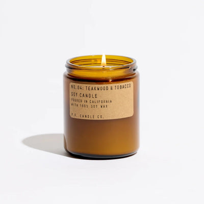 Teakwood & tobacco mini candle - Re-leaf