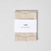 Wave Grid Natural Cotton Tea Towel - Re - leaf