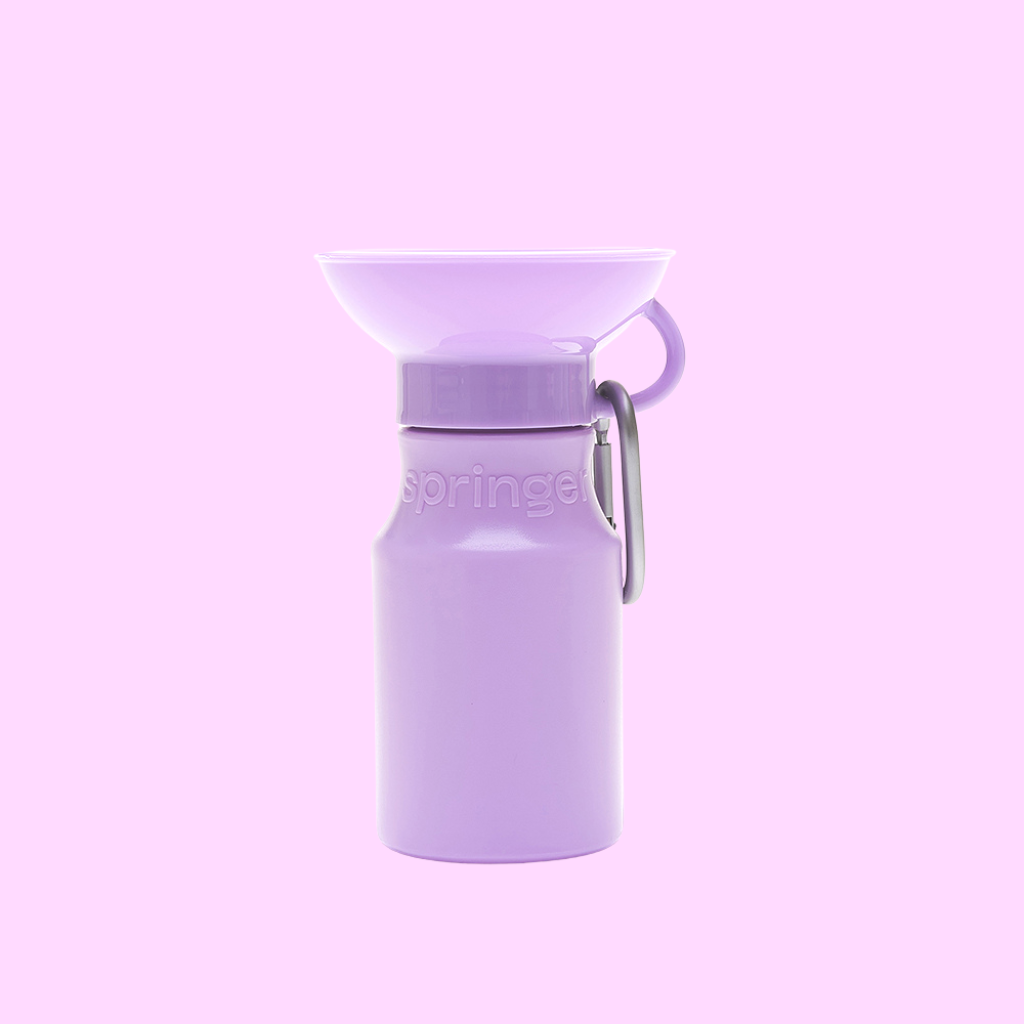 Mini Travel Dog Water Bottle Lilac - Re-leaf