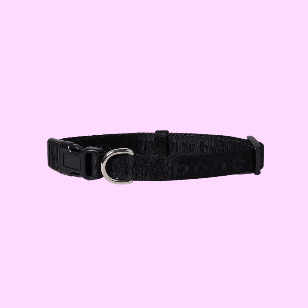 Signature dog Collar Black - Re-leaf