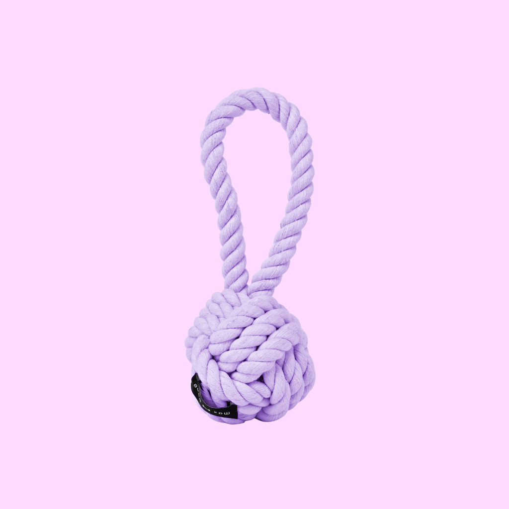 Twisted Rope Dog Toy Lavender - Re-leaf