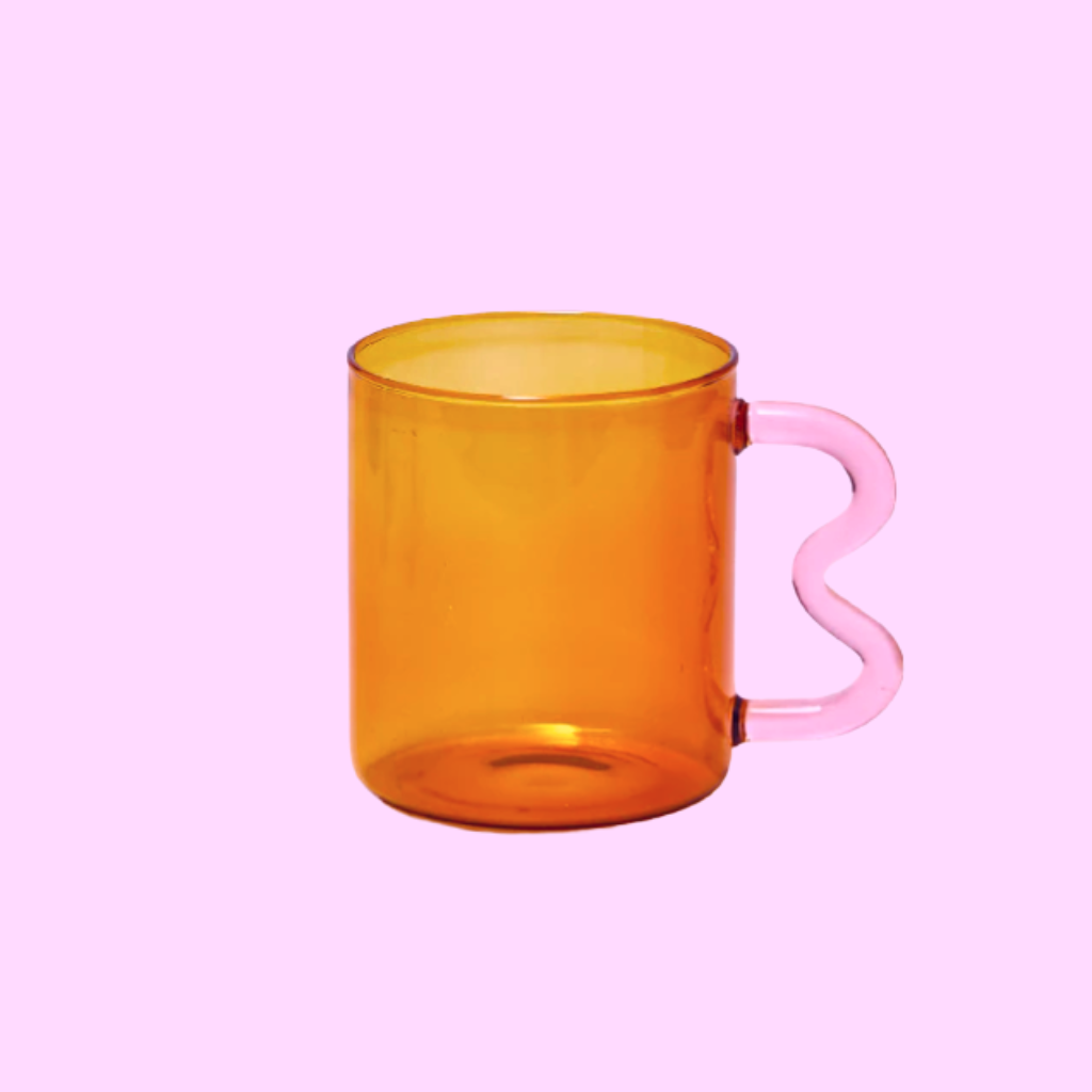 Amber Glass Mug