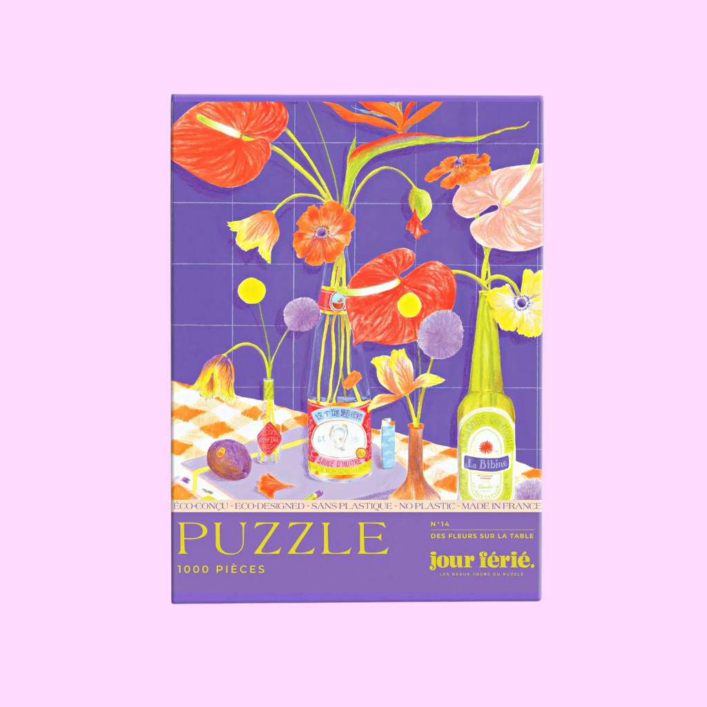 Puzzle 1000 pièces - Des fleurs sur la table