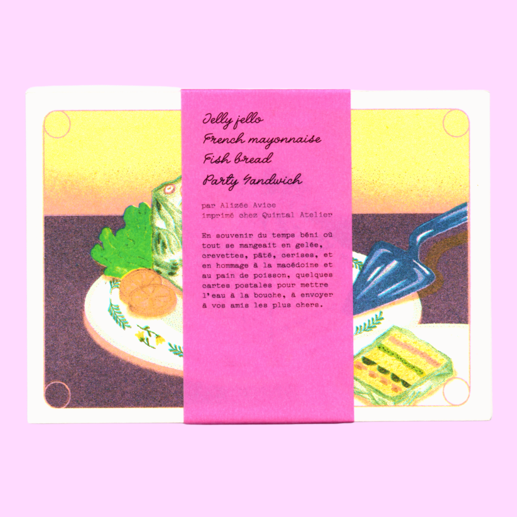 80's Series of Dirty Food Postcards - Re-leaf