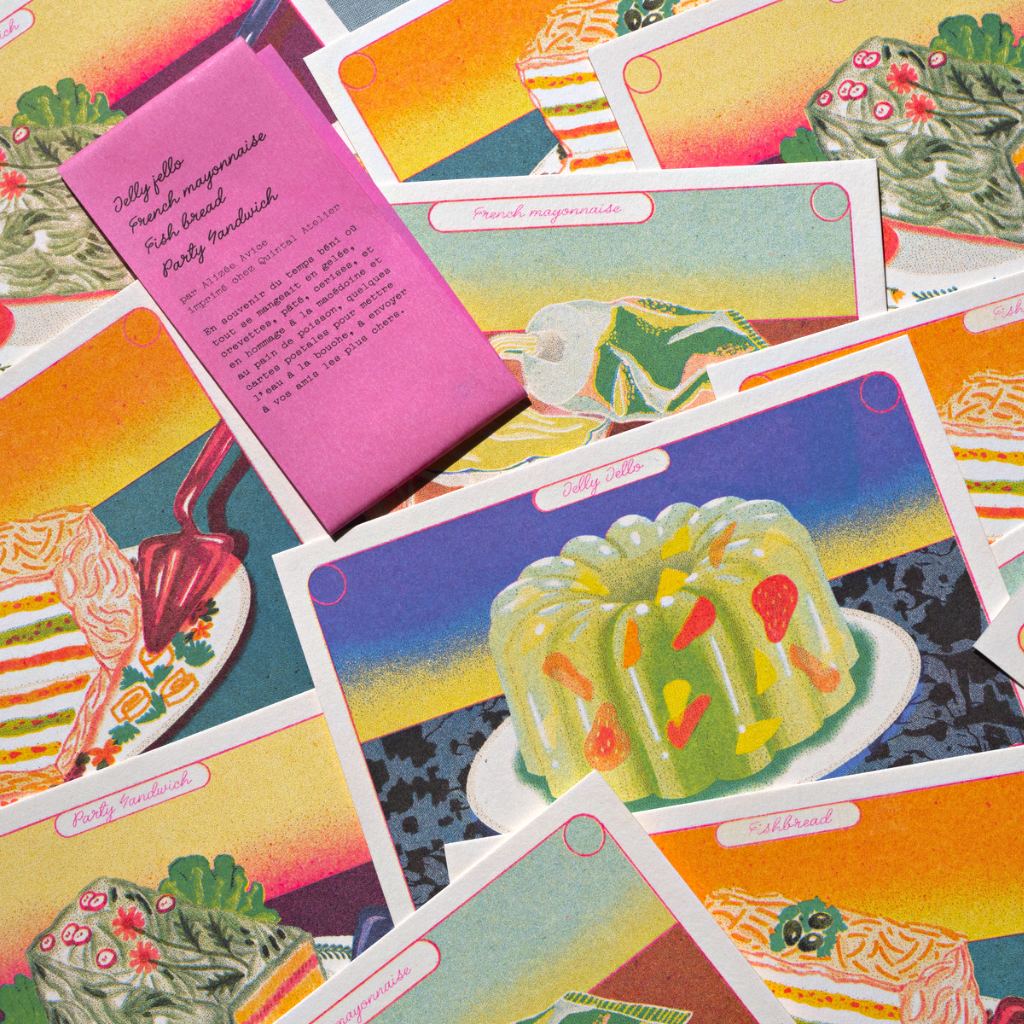 80's Series of Dirty Food Postcards - Re-leaf