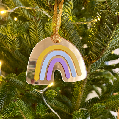 Rainbow Christmas Bauble - Re-leaf