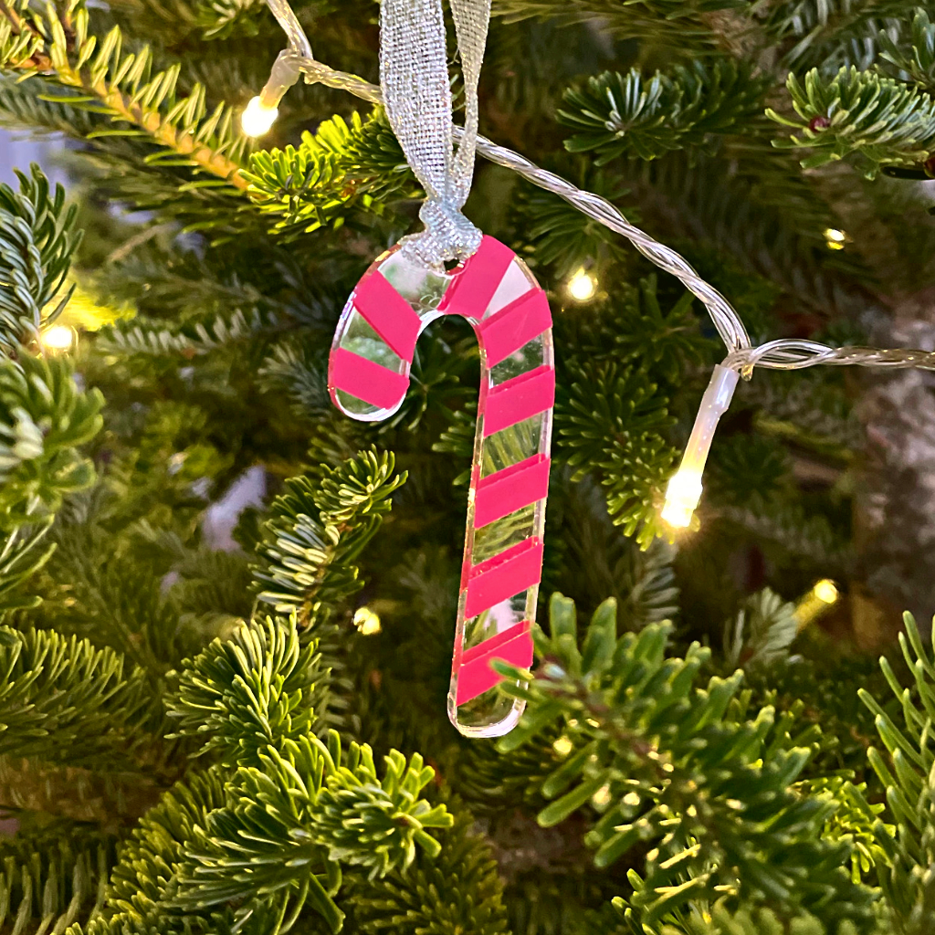 Candy Cane Christmas Bauble - Re-leaf