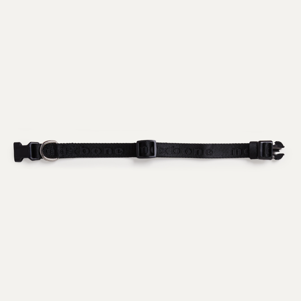 Signature dog Collar Black - Re-leaf