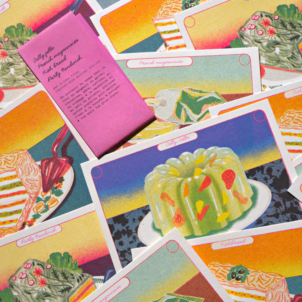 80's Series of Dirty Food Postcards - Re - leaf