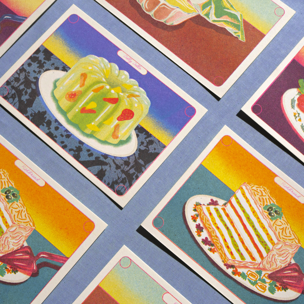 80's Series of Dirty Food Postcards - Re - leaf