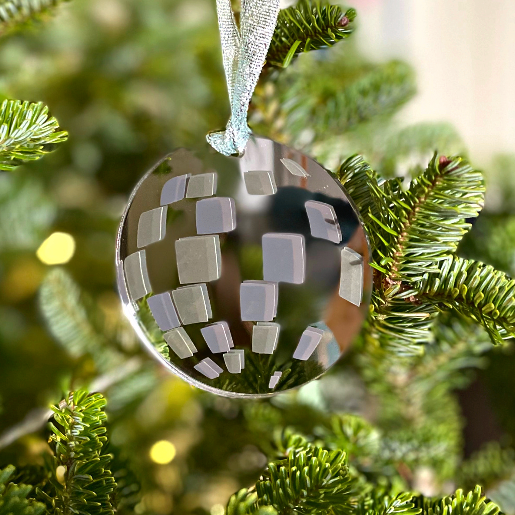 Disco Ball Christmas Bauble - Re-leaf