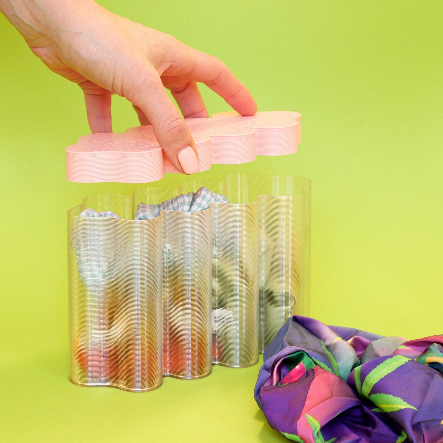 Álvaro storage box pink - Re - leaf