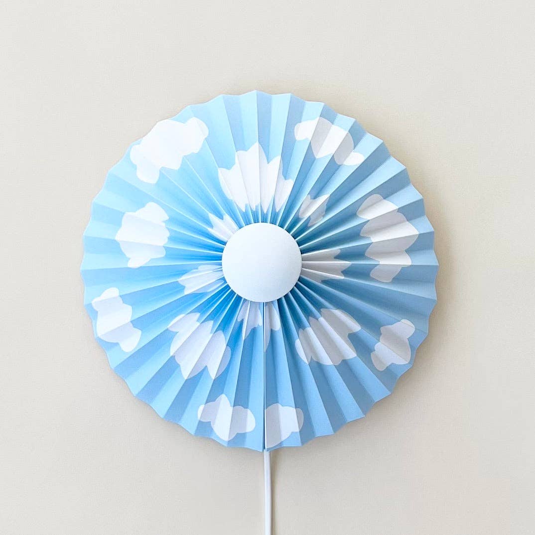 Blue Cloudy Wall Lamp - Re - leaf
