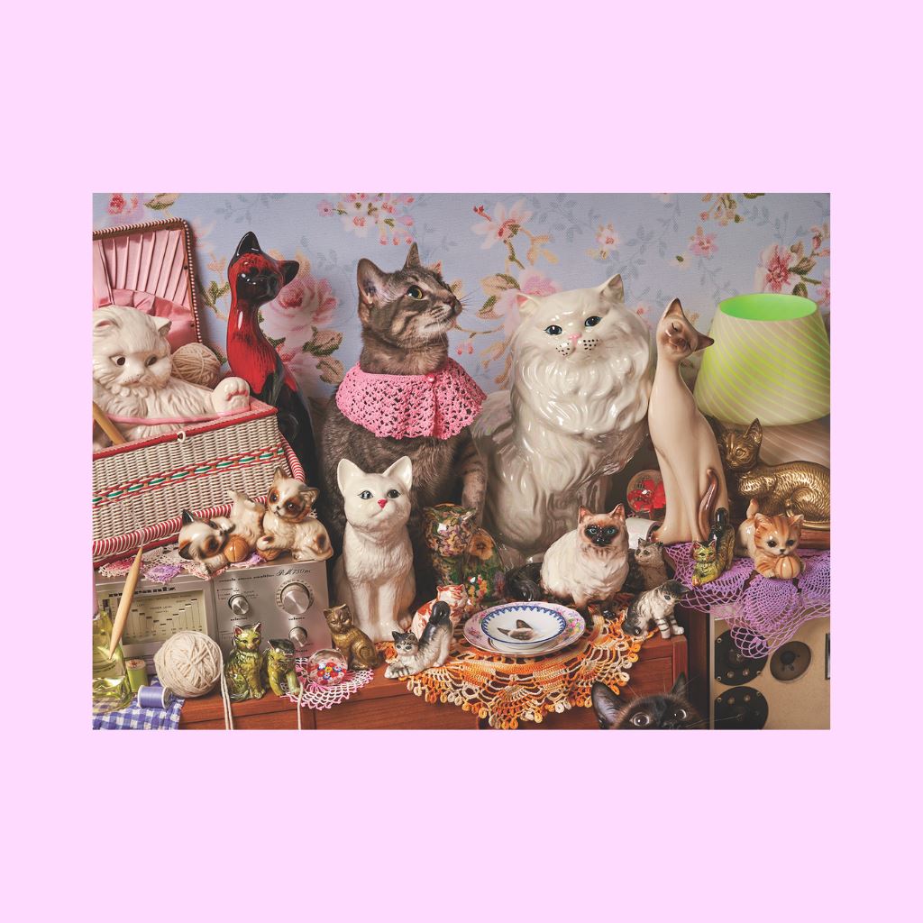 Cat Person Puzzles Piecework 