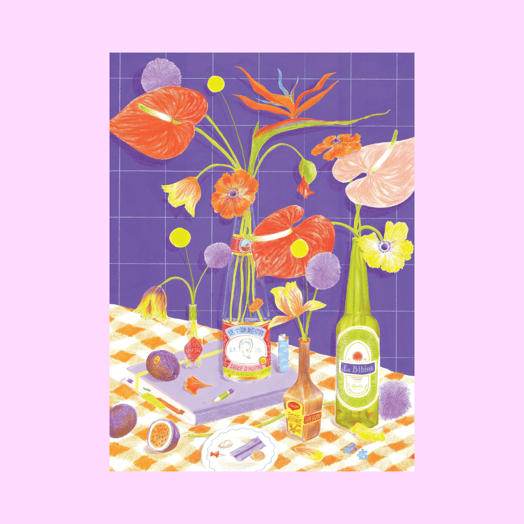 "Des fleurs sur la table" Puzzle - Re - leaf