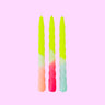 Dip Dye Twisted * Ice Cream yellow Decorative candles Pink Stories 