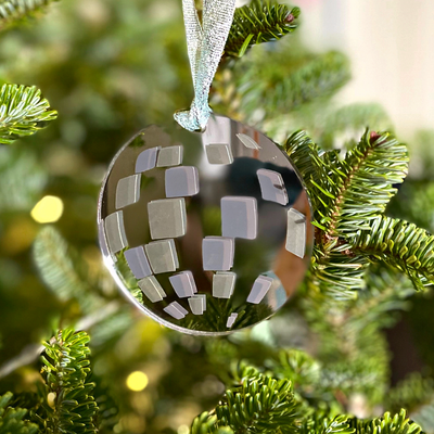 Disco Ball Christmas Bauble - Re - leaf