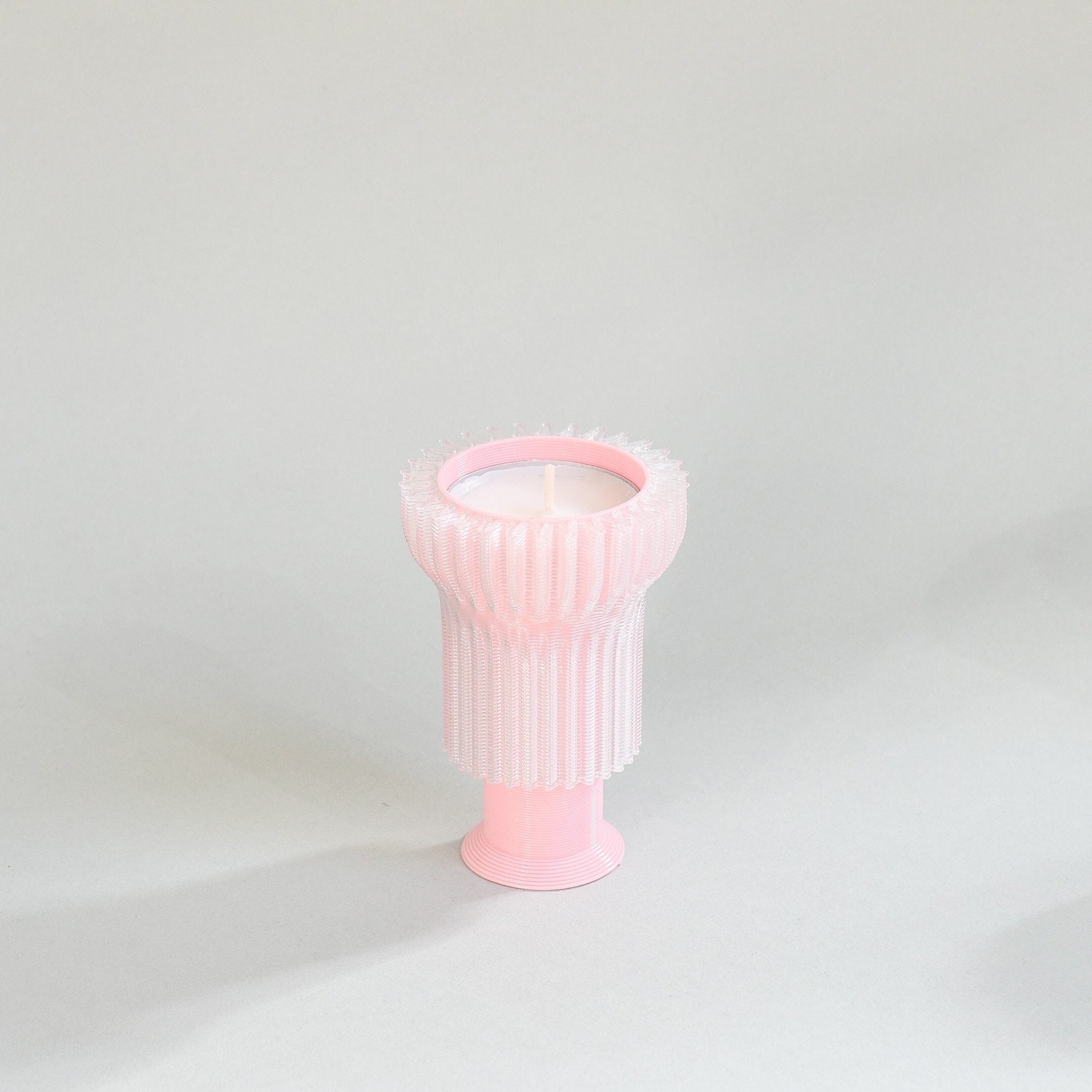 Double candle holder 2.21.2 - pink - Re-leaf