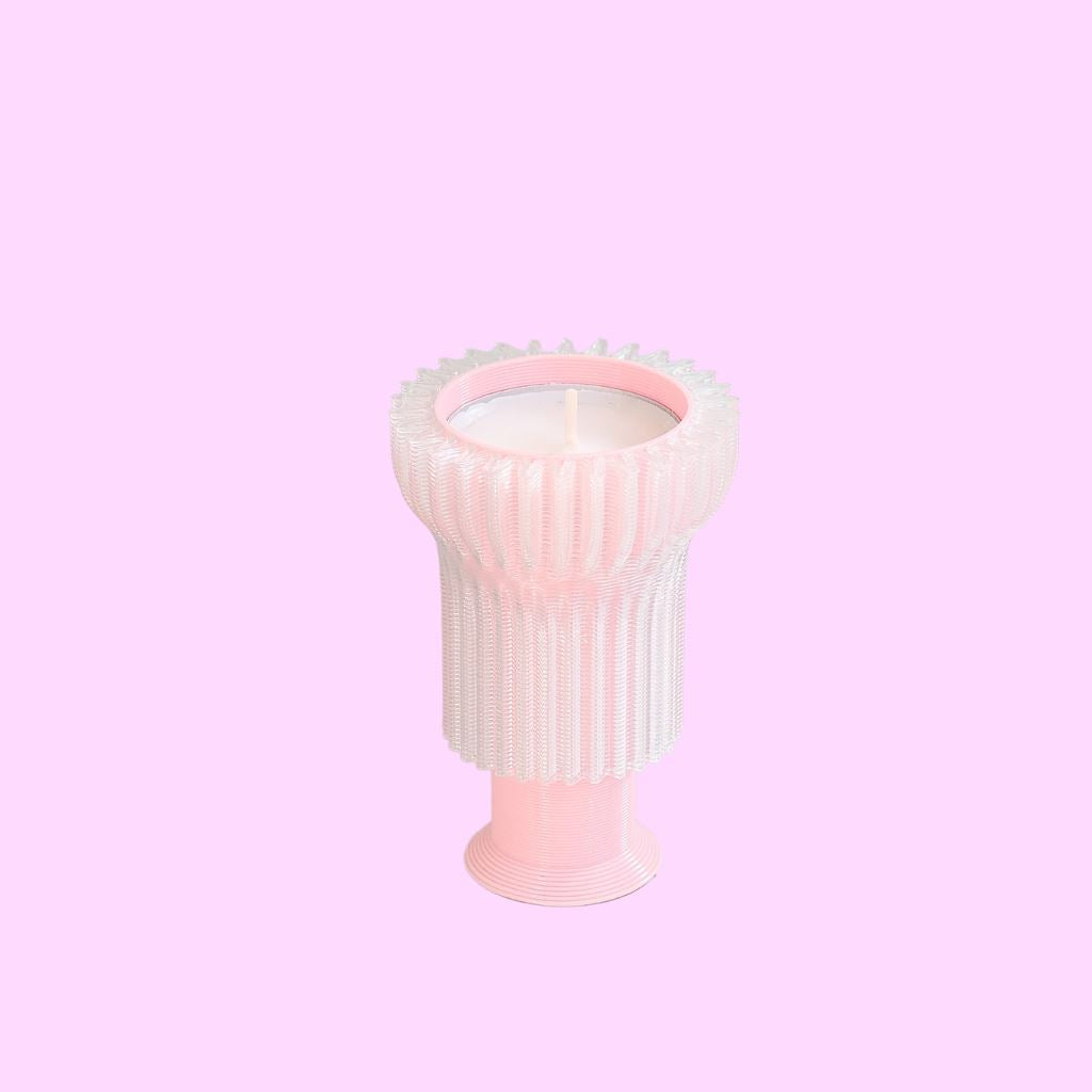 Double candle holder 2.21.2 - pink - Re-leaf