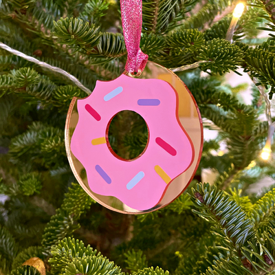 Doughnut Christmas Bauble - Re - leaf