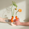 Duo ceramic vase - pink & orange Vases and pots Feral Estudio 