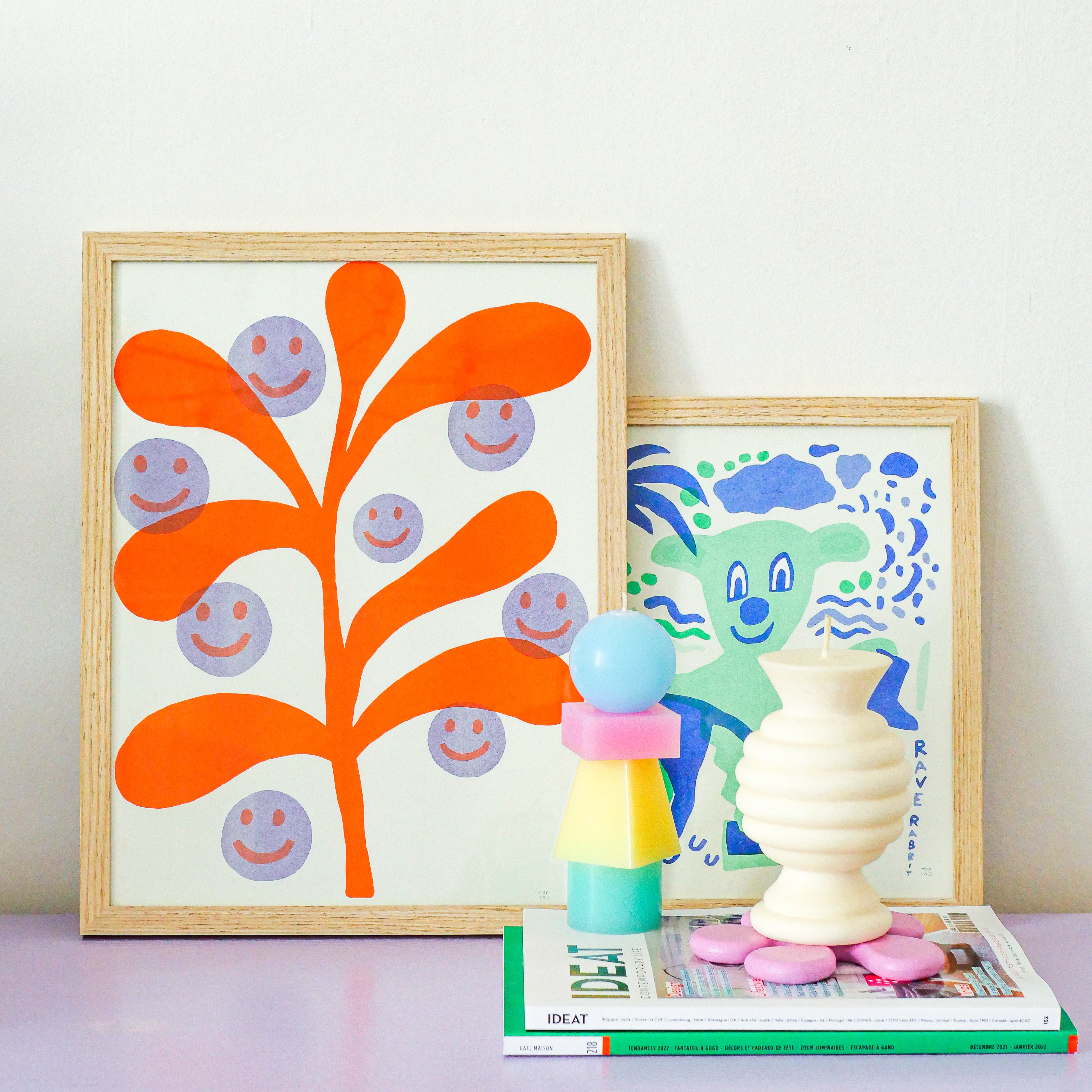 Grow Yourself Happy in orange Prints Tropical Scandinavia 