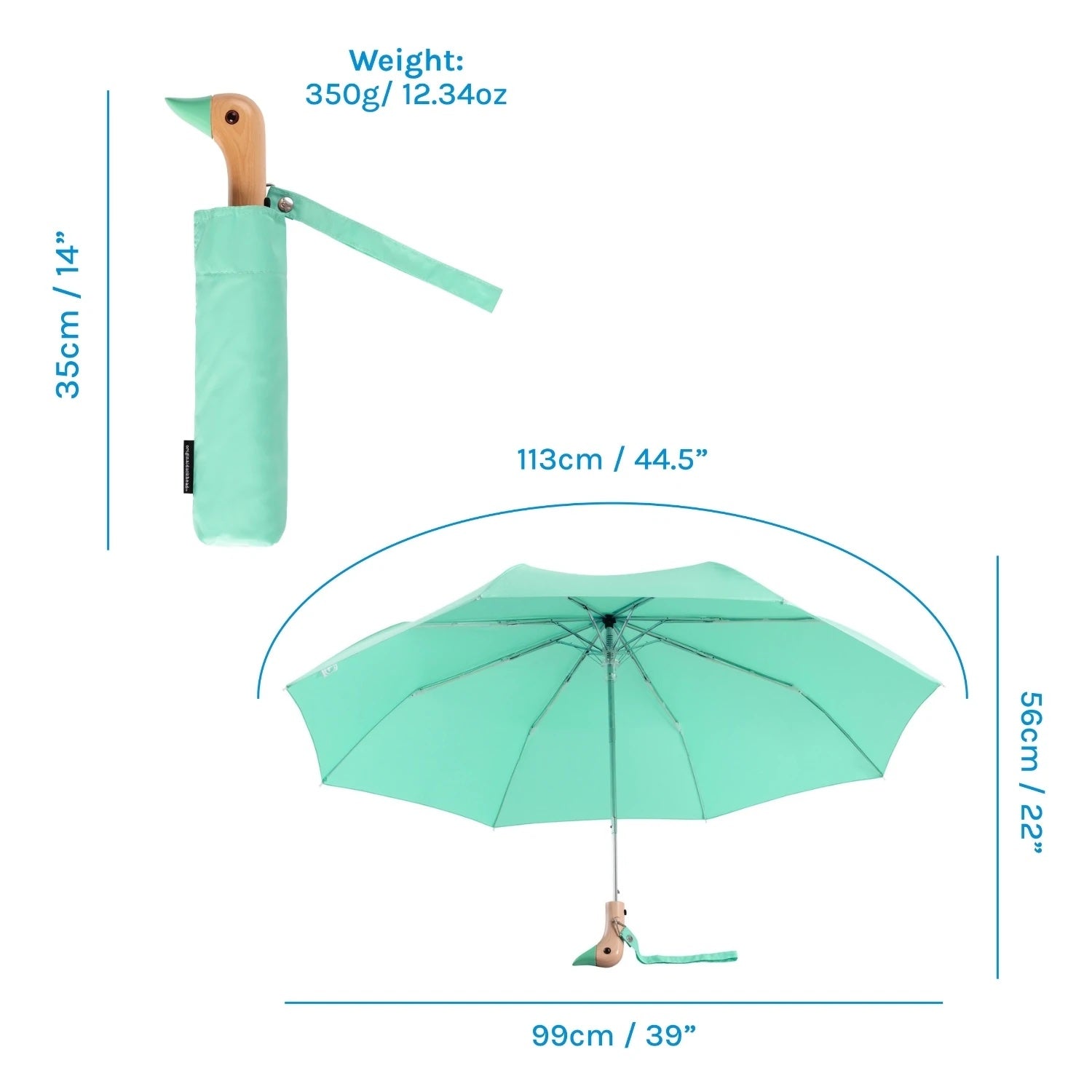 Mint Compact Umbrella Umbrellas Original Duckhead 