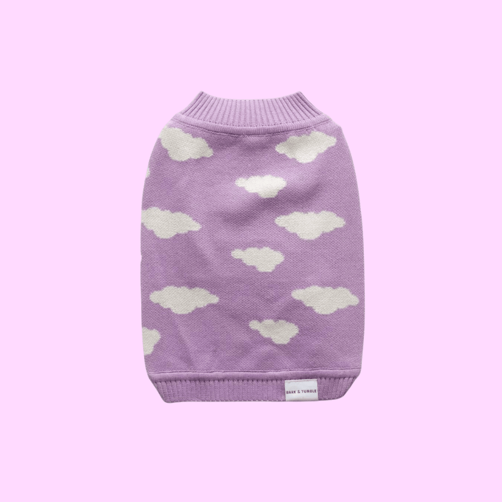 Never Stop Dreaming Dog Knit Jumper Lilac - Re - leaf