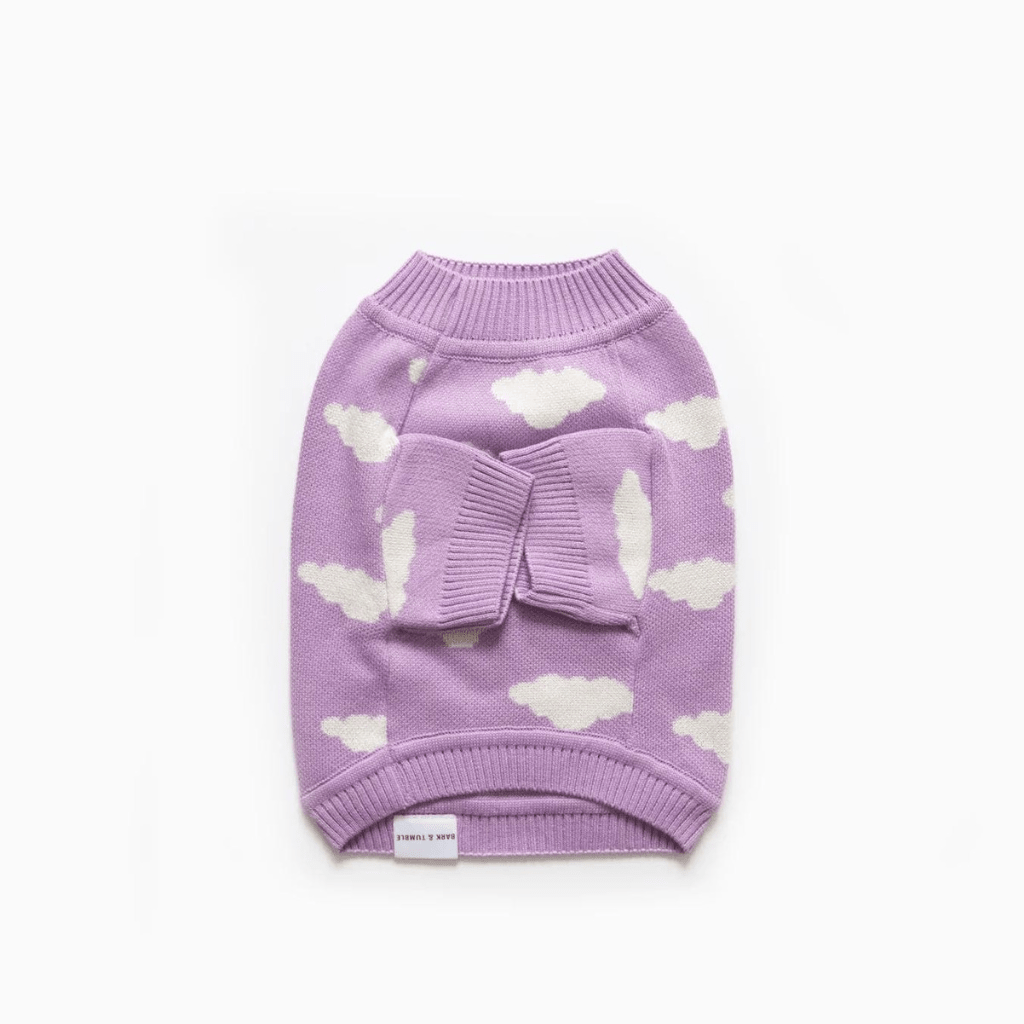 Never Stop Dreaming Dog Knit Jumper Lilac - Re - leaf