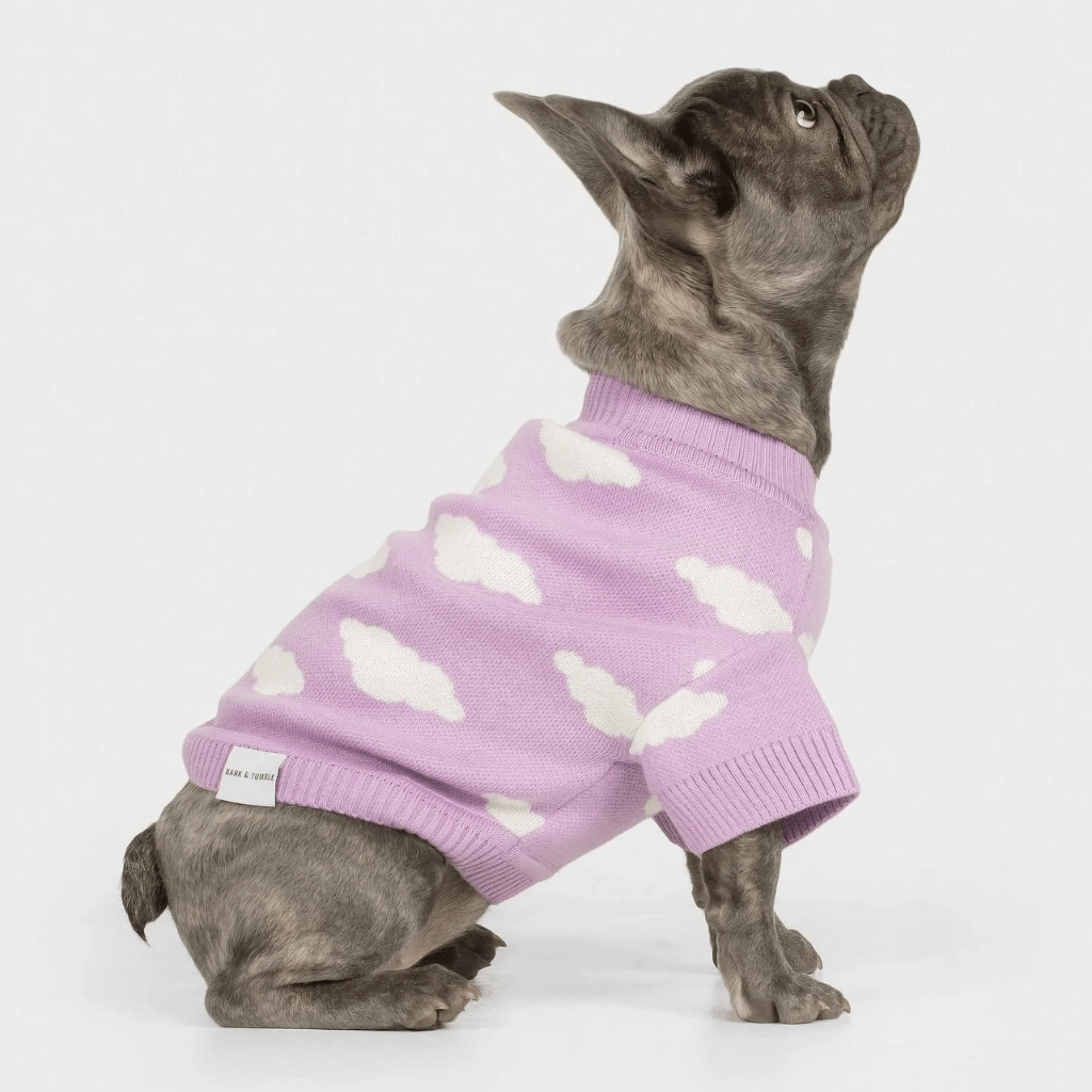 Never Stop Dreaming Dog Knit Jumper Lilac - Re - leaf