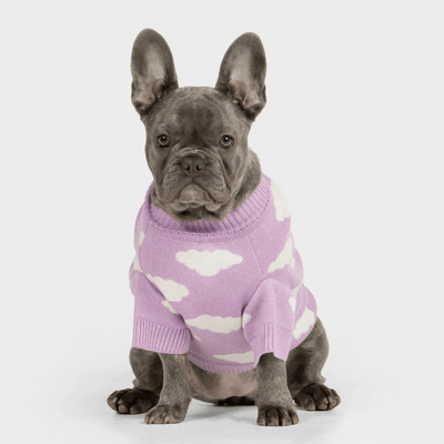 Never Stop Dreaming Dog Knit Jumper Lilac - Re - leaf