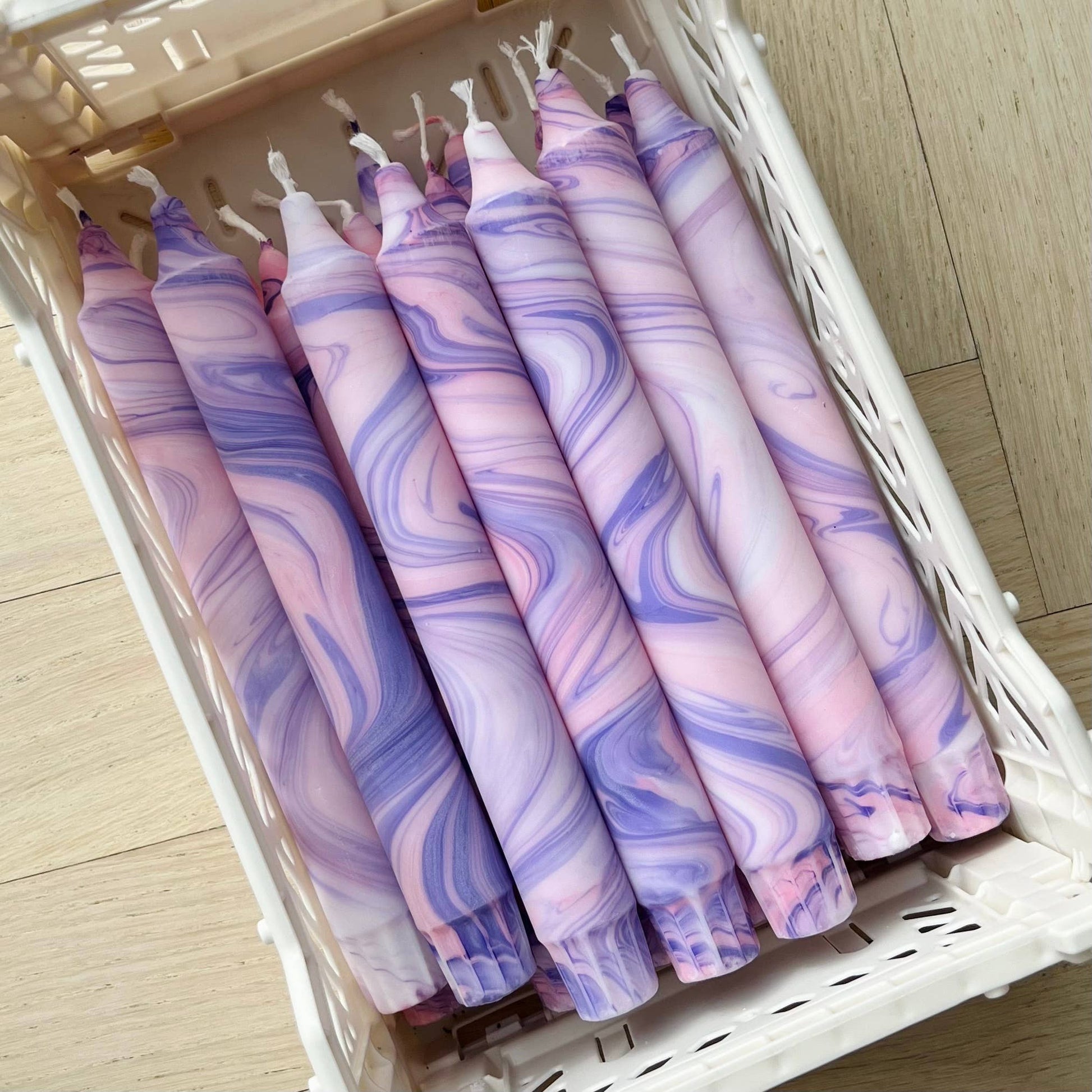Purple sky Taper Candle - Re - leaf