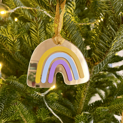 Rainbow Christmas Bauble - Re - leaf