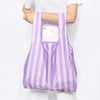 Reusable bag purple stripes - Re - leaf