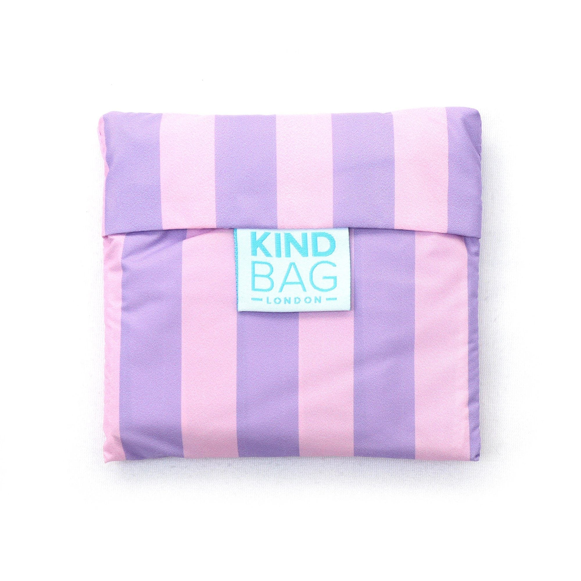 Reusable bag purple stripes - Re-leaf