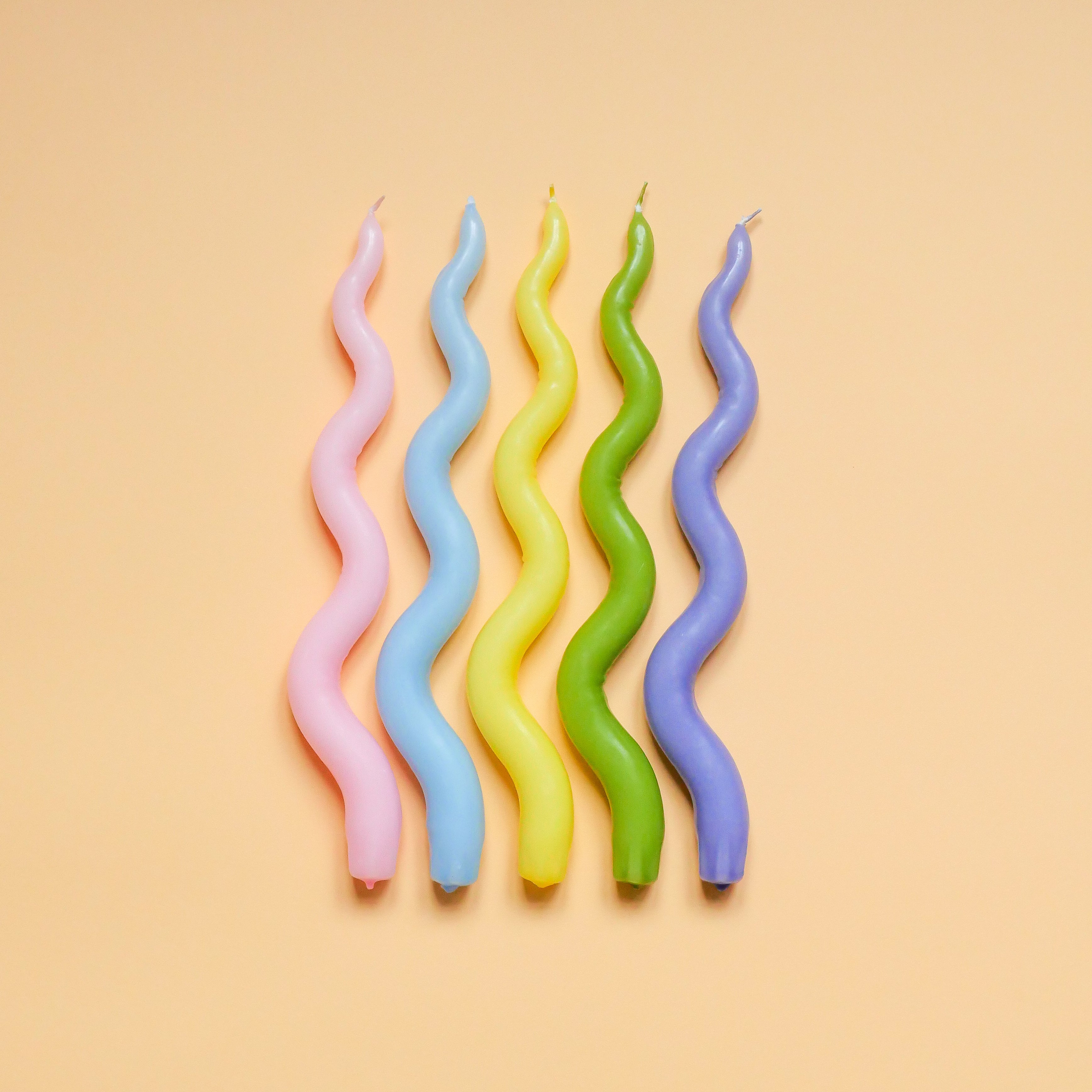 Ripple candle yellow Decorative candles Viisiionss 
