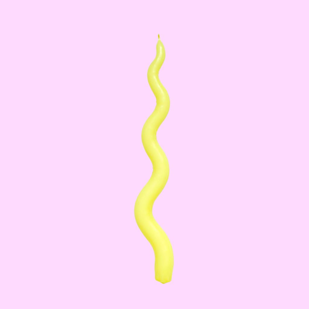 Ripple candle yellow Decorative candles Viisiionss 