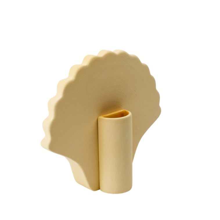 Seashell Vase - Yellow - Re-leaf