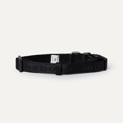 Signature dog Collar Black - Re - leaf