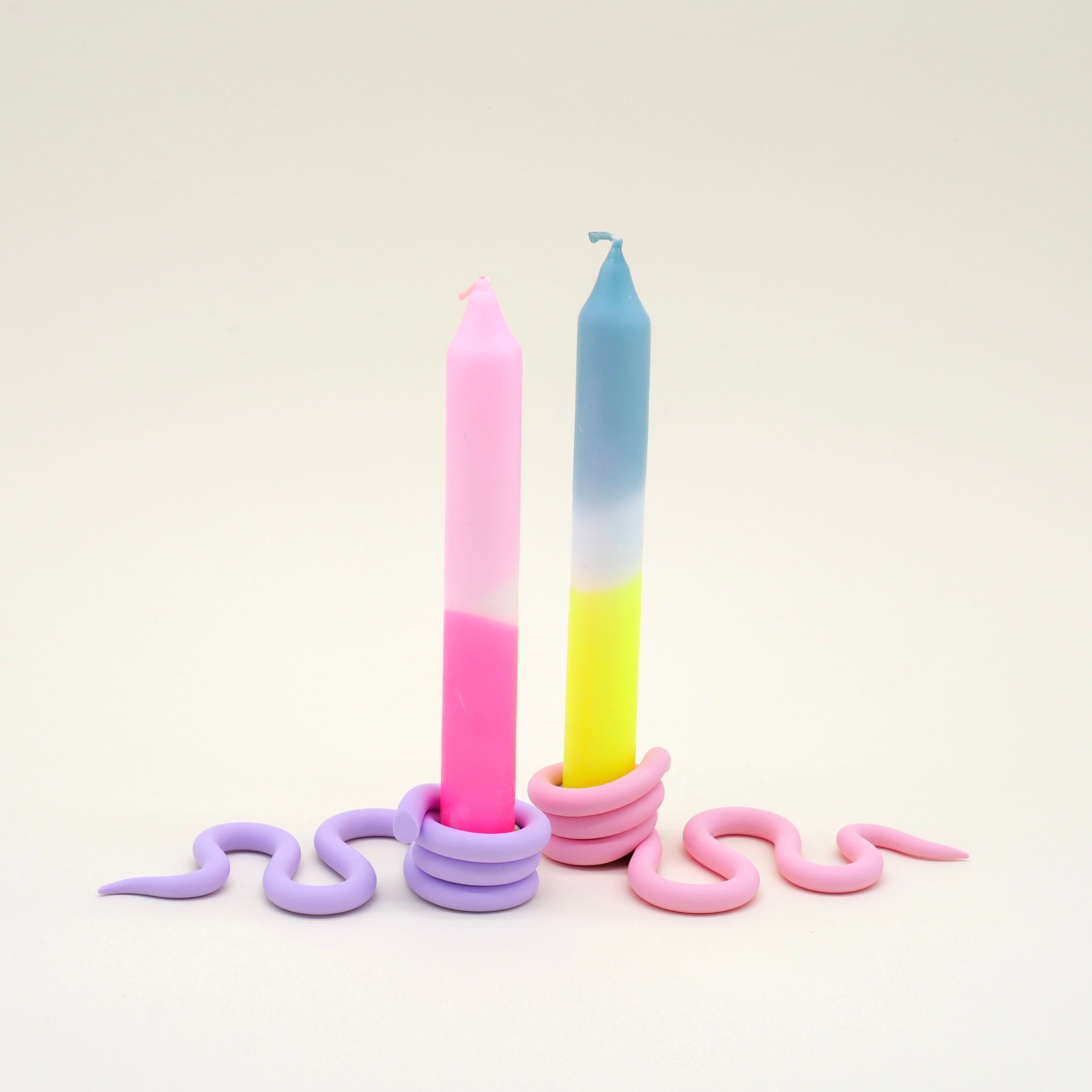 Snake Pale purple Candle holders Franzonu 