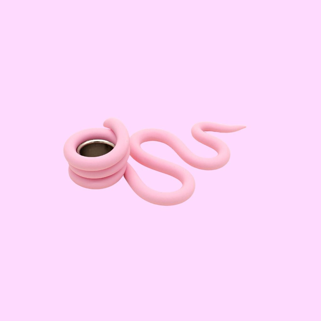 Snake Pink Candle holders Franzonu 