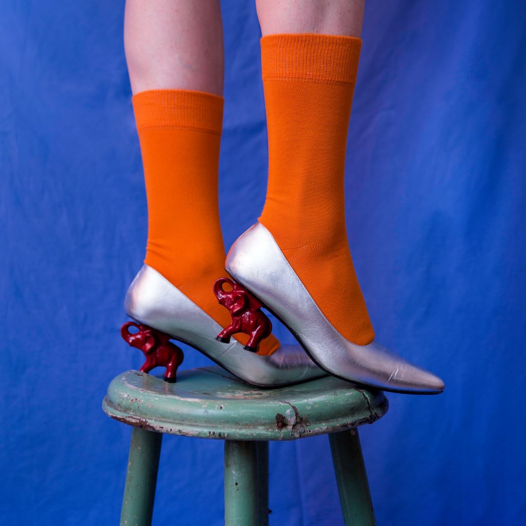 Solid Socks - Orange Socks Klue 