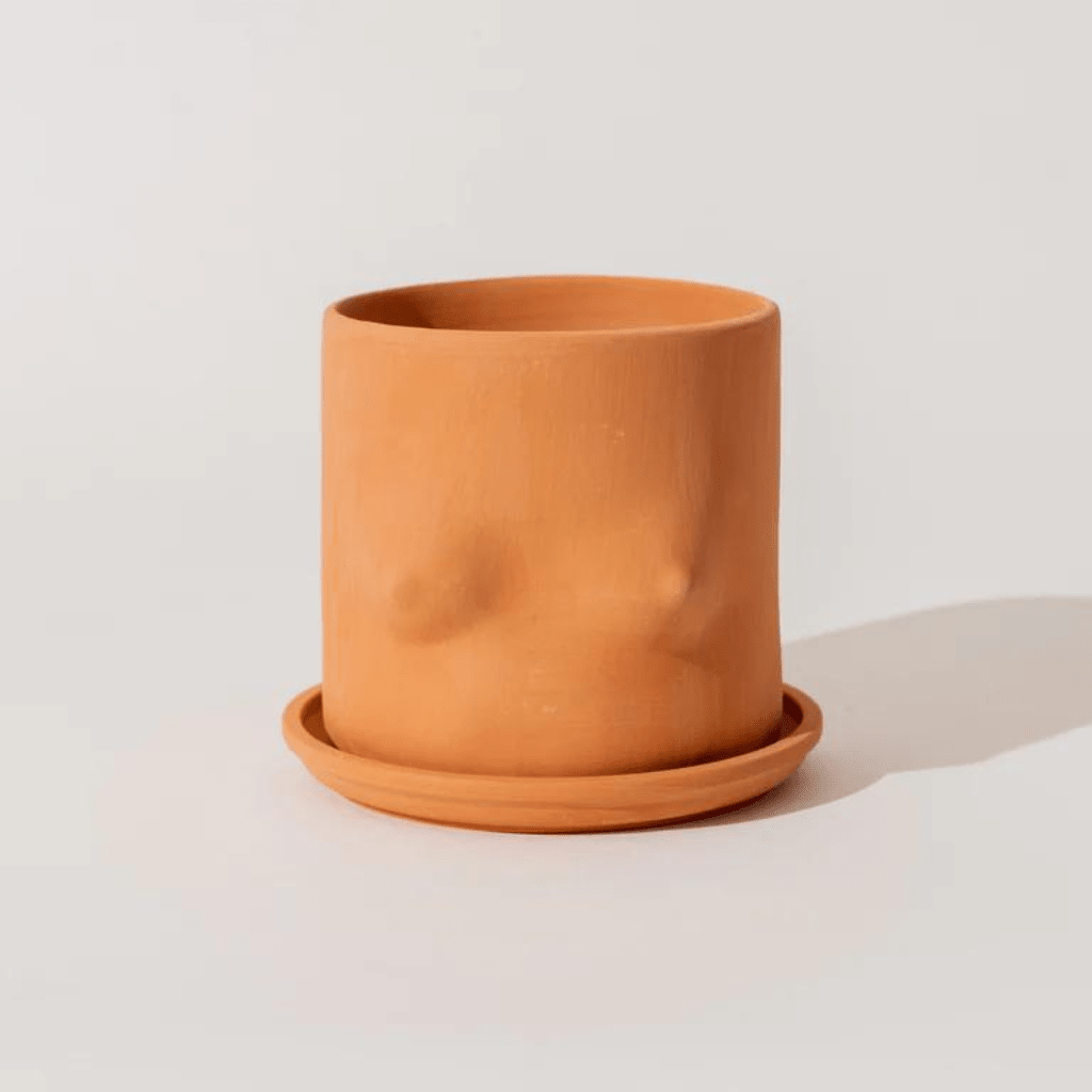 Terracotta Boob Plant Pot - Re - leaf