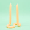 Twist candle peach - Re-leaf