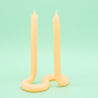 Twist candle peach - Re-leaf