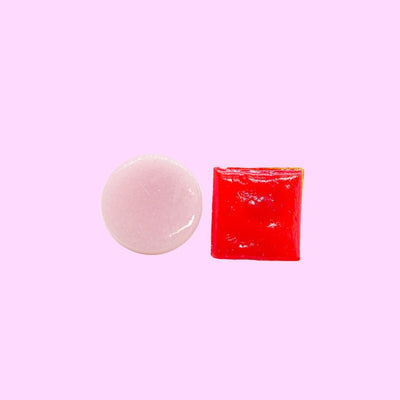 Violette earrings in pink and red - Re - leaf