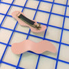 Wave clip in powder pink - Re - leaf